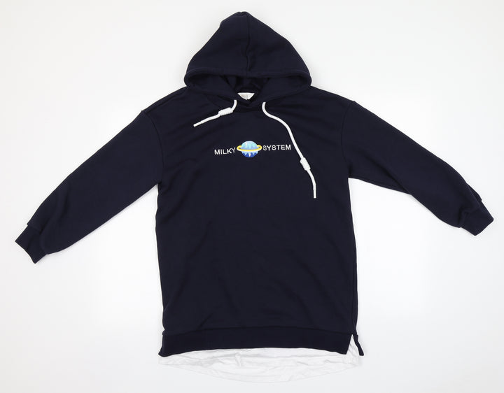 Preworn Girls Blue   Cape Hoodie Size 14-15 Years