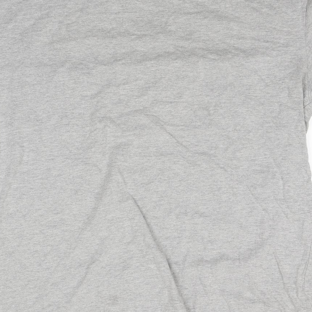 Preworn Mens Grey    T-Shirt  Round Neck