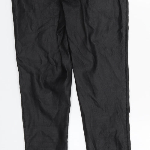 Missguided Womens Black  Viscose Trousers  Size 8 L28 in Regular
