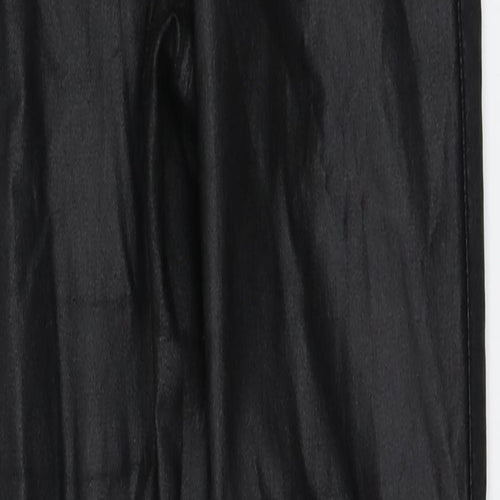 Missguided Womens Black  Viscose Trousers  Size 8 L28 in Regular