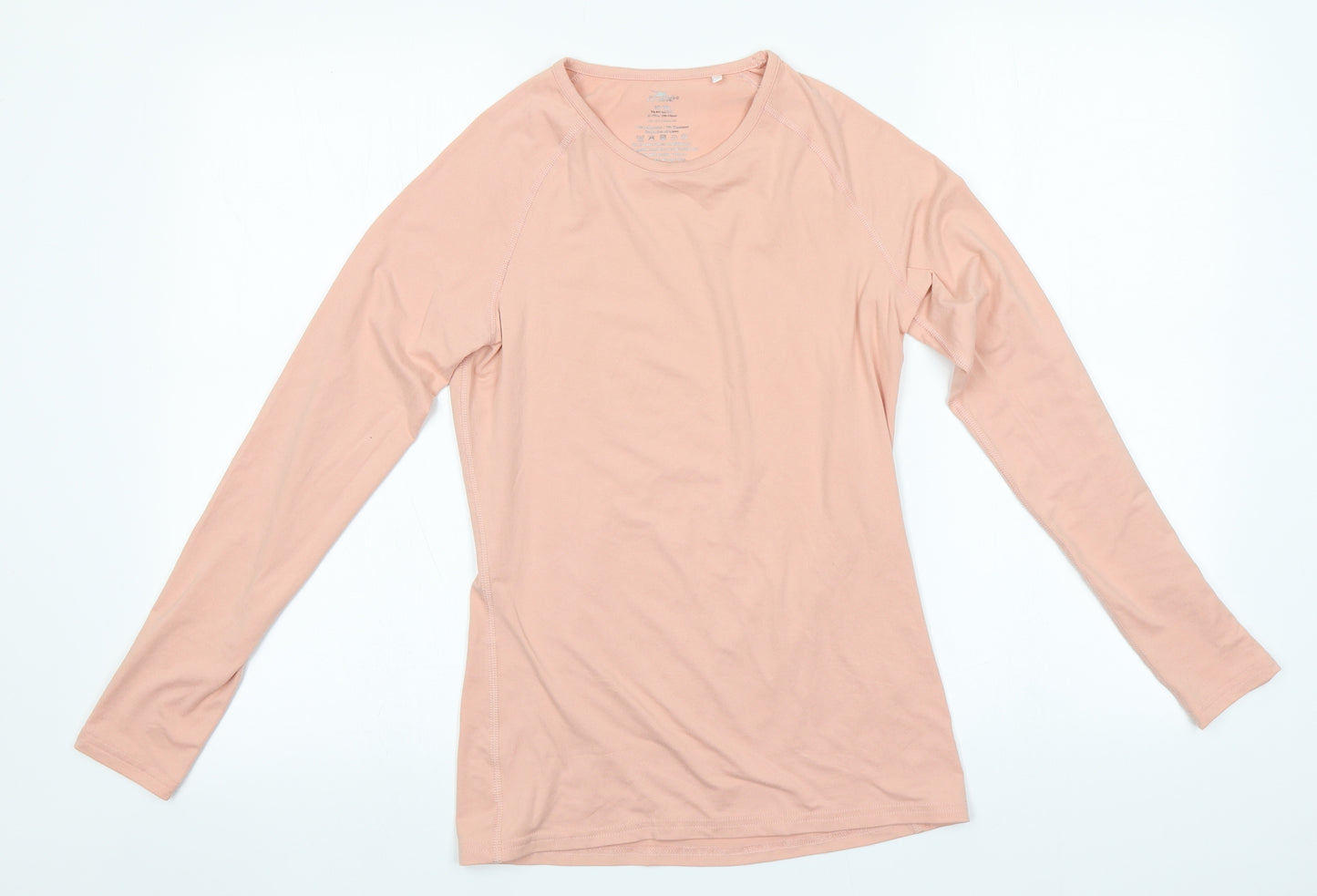 Crane Girls Pink  Polyester Basic T-Shirt Size 15-16 Years Round Neck
