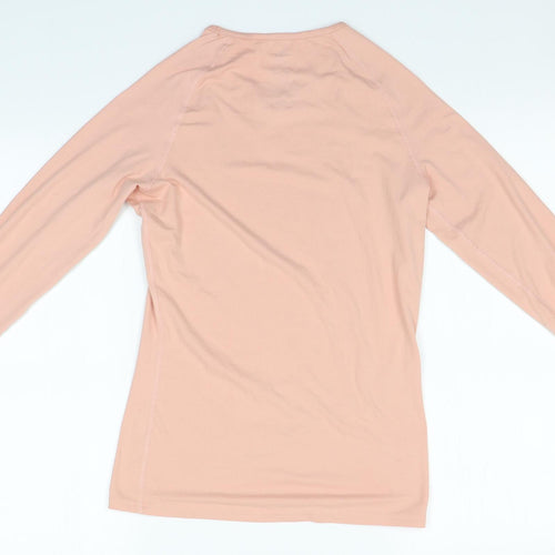 Crane Girls Pink  Polyester Basic T-Shirt Size 15-16 Years Round Neck