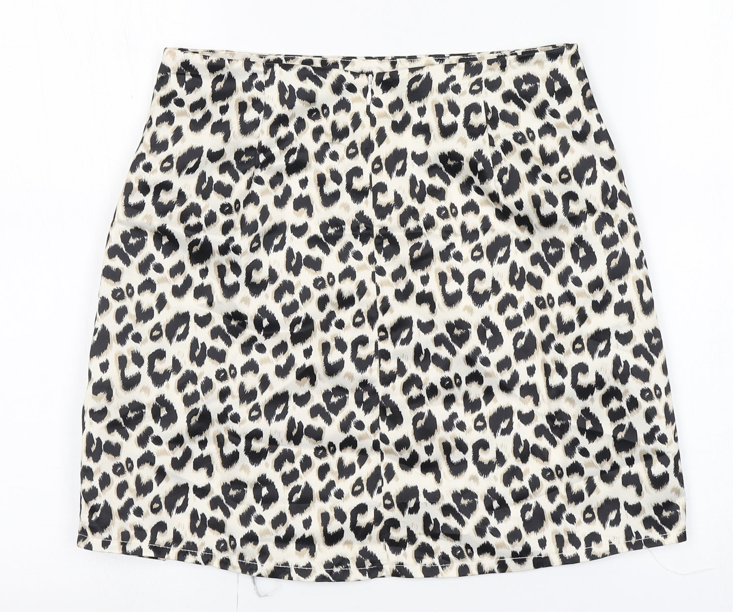 Preworn Womens Brown Animal Print  Straight & Pencil Skirt