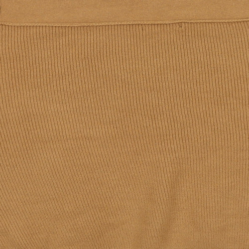 FOREVER 21 Womens Brown Roll Neck  Acrylic Pullover Jumper Size S