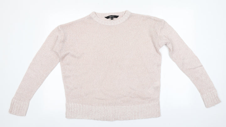 New Look Girls Grey Round Neck  Acrylic Pullover Jumper Size 14-15 Years