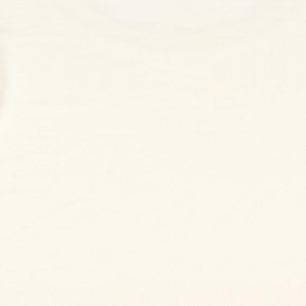 George Womens Ivory Round Neck  Acrylic Pullover Jumper Size 22