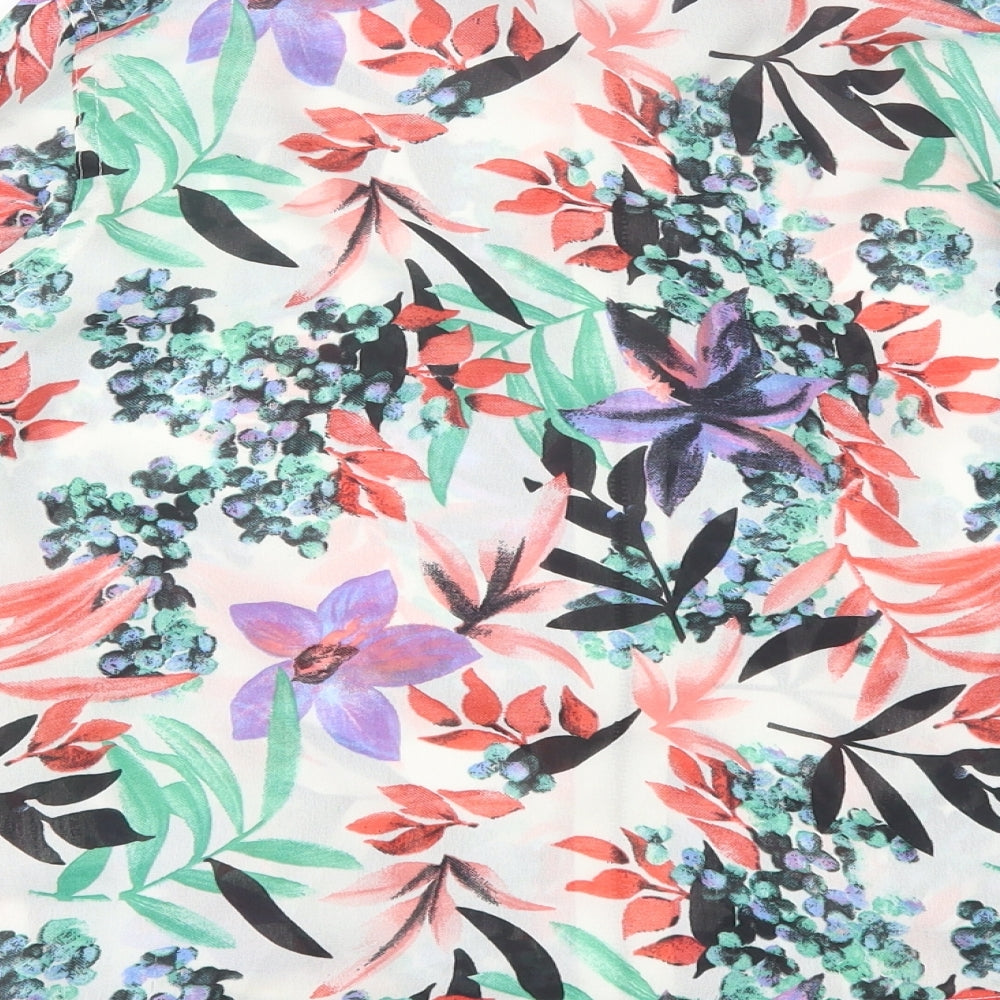 Innocence Womens White Floral  Jacket  Size 8