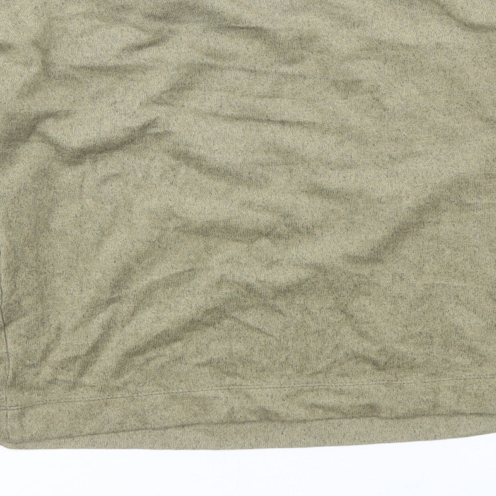 Find Womens Green Round Neck  Polyester Pullover Jumper Size S