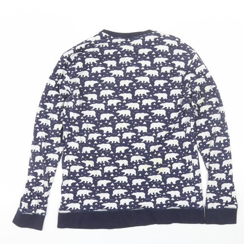 NEXT Womens Blue  Cotton Top Pyjama Top Size M   - Polar bear