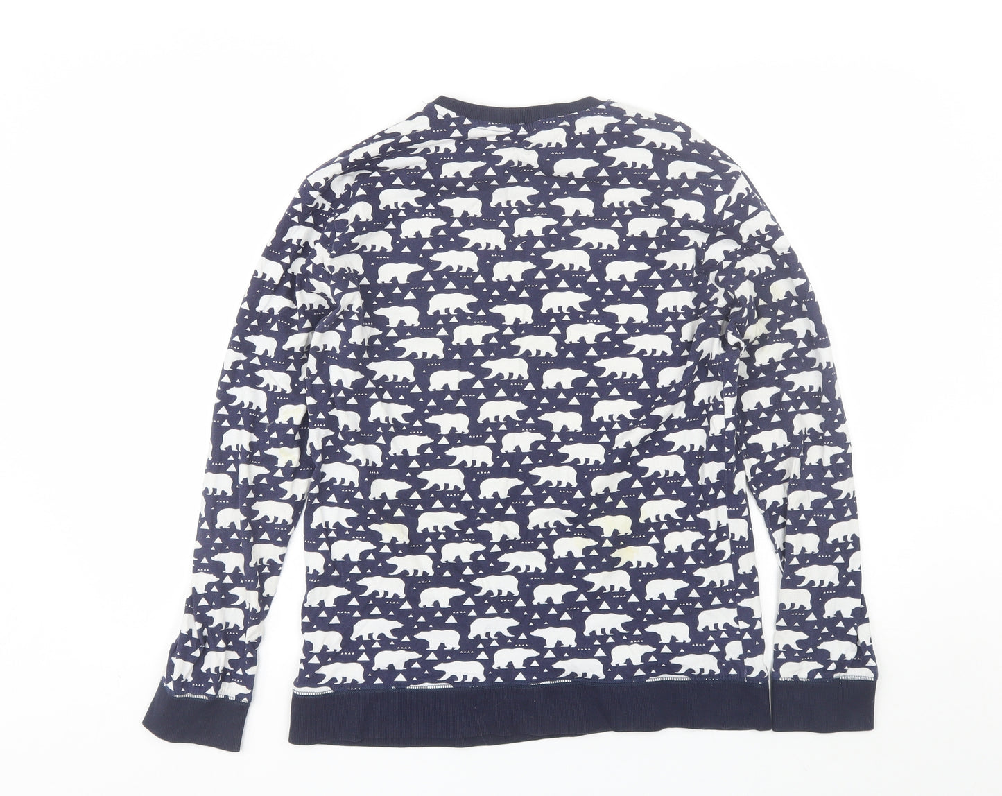 NEXT Womens Blue  Cotton Top Pyjama Top Size M   - Polar bear