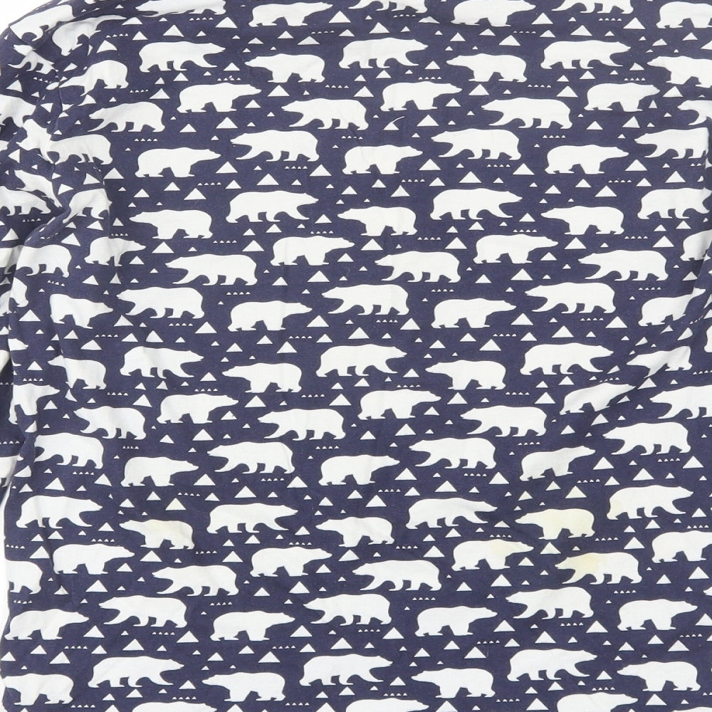 NEXT Womens Blue  Cotton Top Pyjama Top Size M   - Polar bear