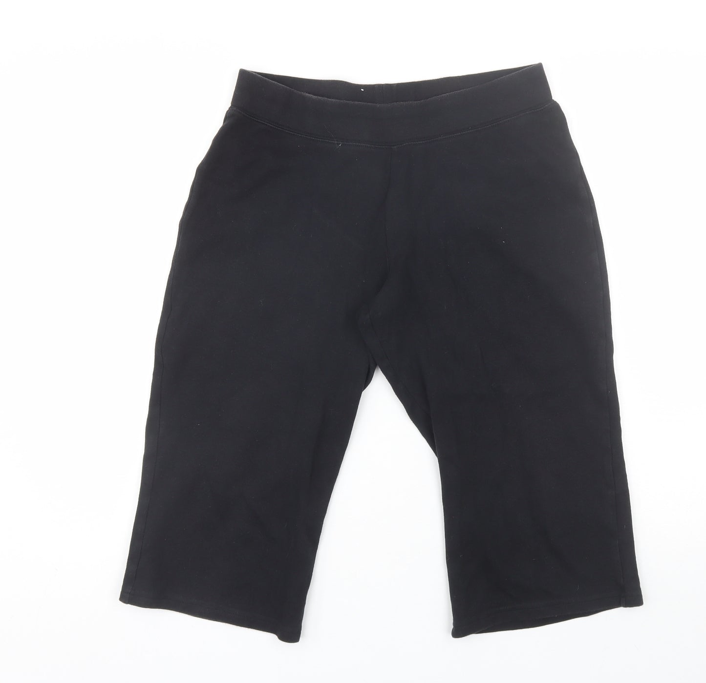 Papaya Womens Black  Cotton Biker Shorts Size 12 L15 in Regular