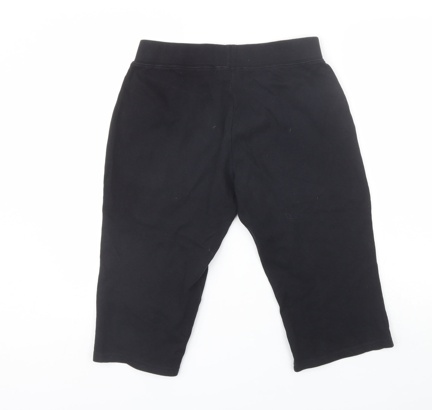 Papaya Womens Black  Cotton Biker Shorts Size 12 L15 in Regular