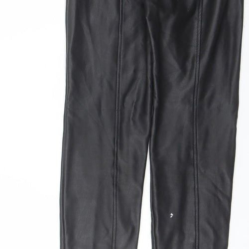 New Look Womens Black  Polyurethane Jegging Trousers Size 6 L28 in Regular