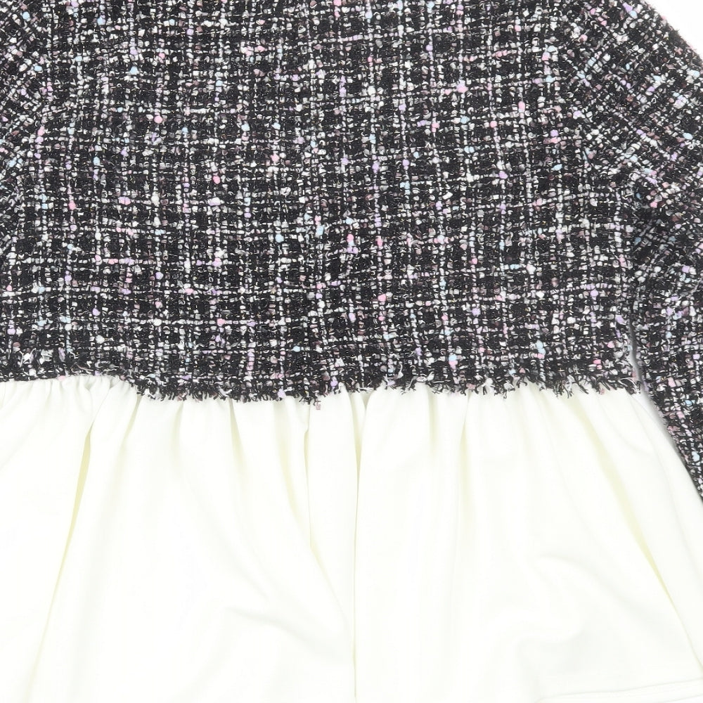 Pink Boutique Womens Black Round Neck  Polyester Pullover Jumper Size 6