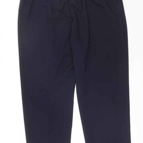Bonmarche Womens Blue  Polyester Dress Pants Trousers Size 22 L28 in Regular