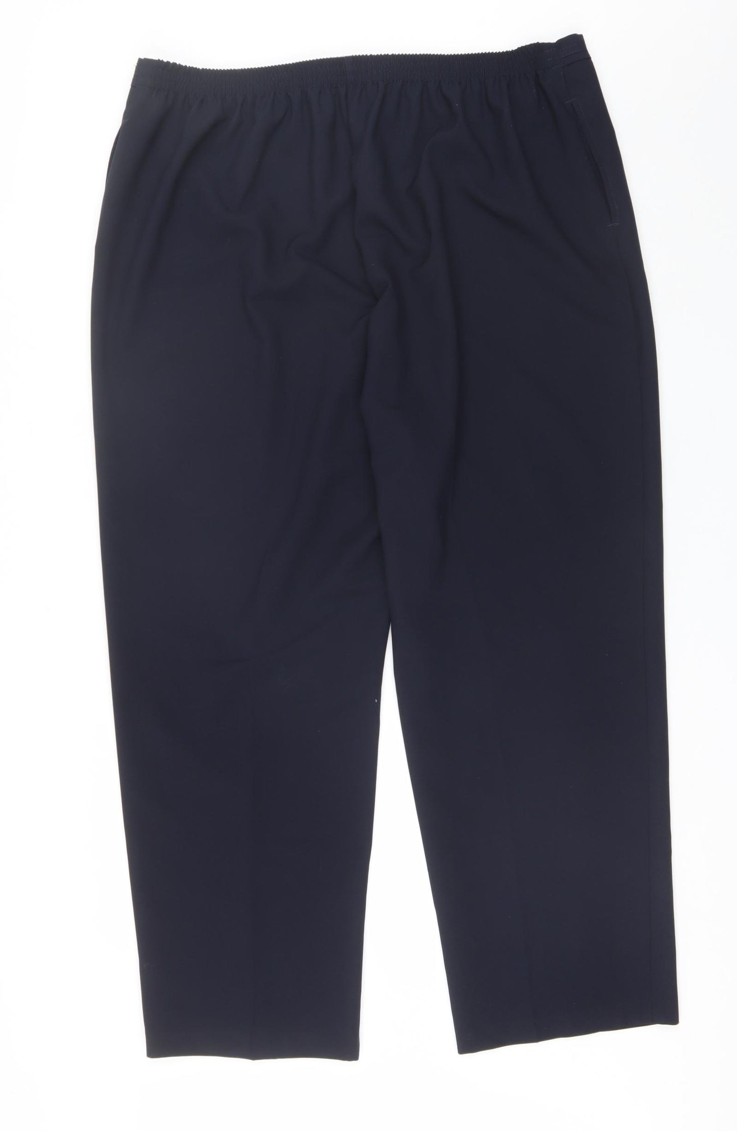 Bonmarche Womens Blue  Polyester Dress Pants Trousers Size 22 L28 in Regular