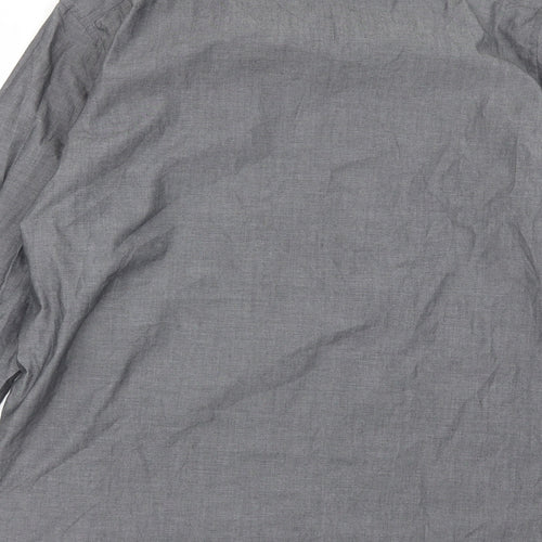 Primark Mens Grey  Polyester  Dress Shirt Size XL Collared