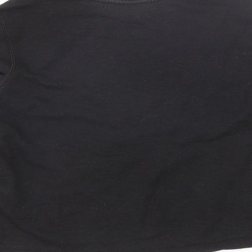 H&M Womens Black Round Neck  Cotton Pullover Jumper Size M