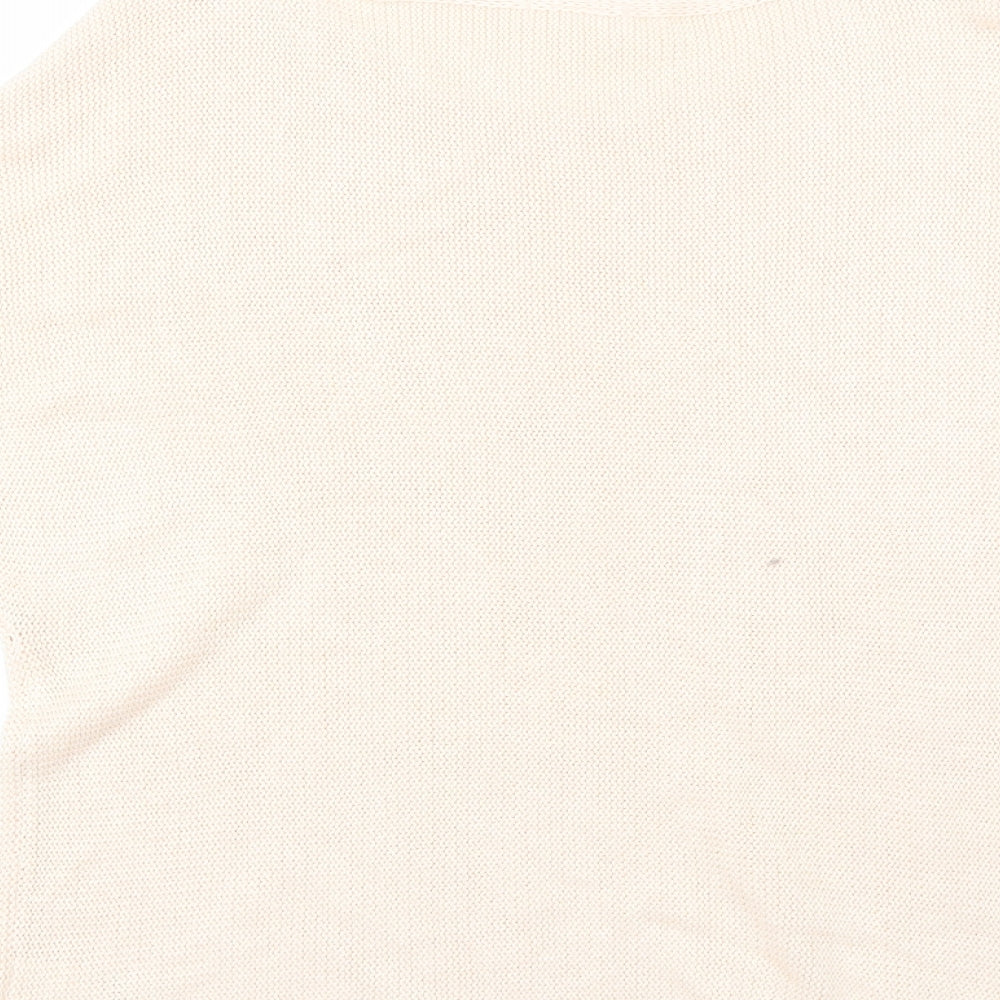 H&M Womens Pink Round Neck  Acrylic Pullover Jumper Size M