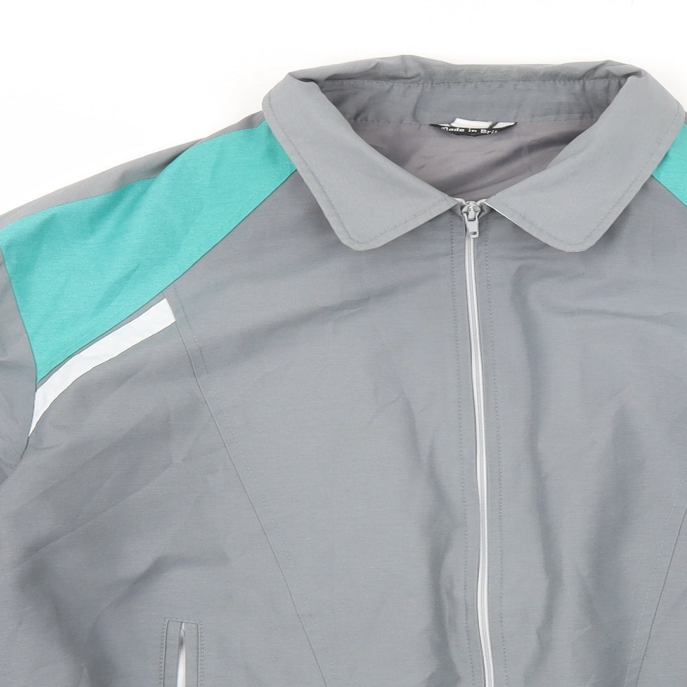 Preworn Mens Grey   Bomber Jacket Jacket Size L
