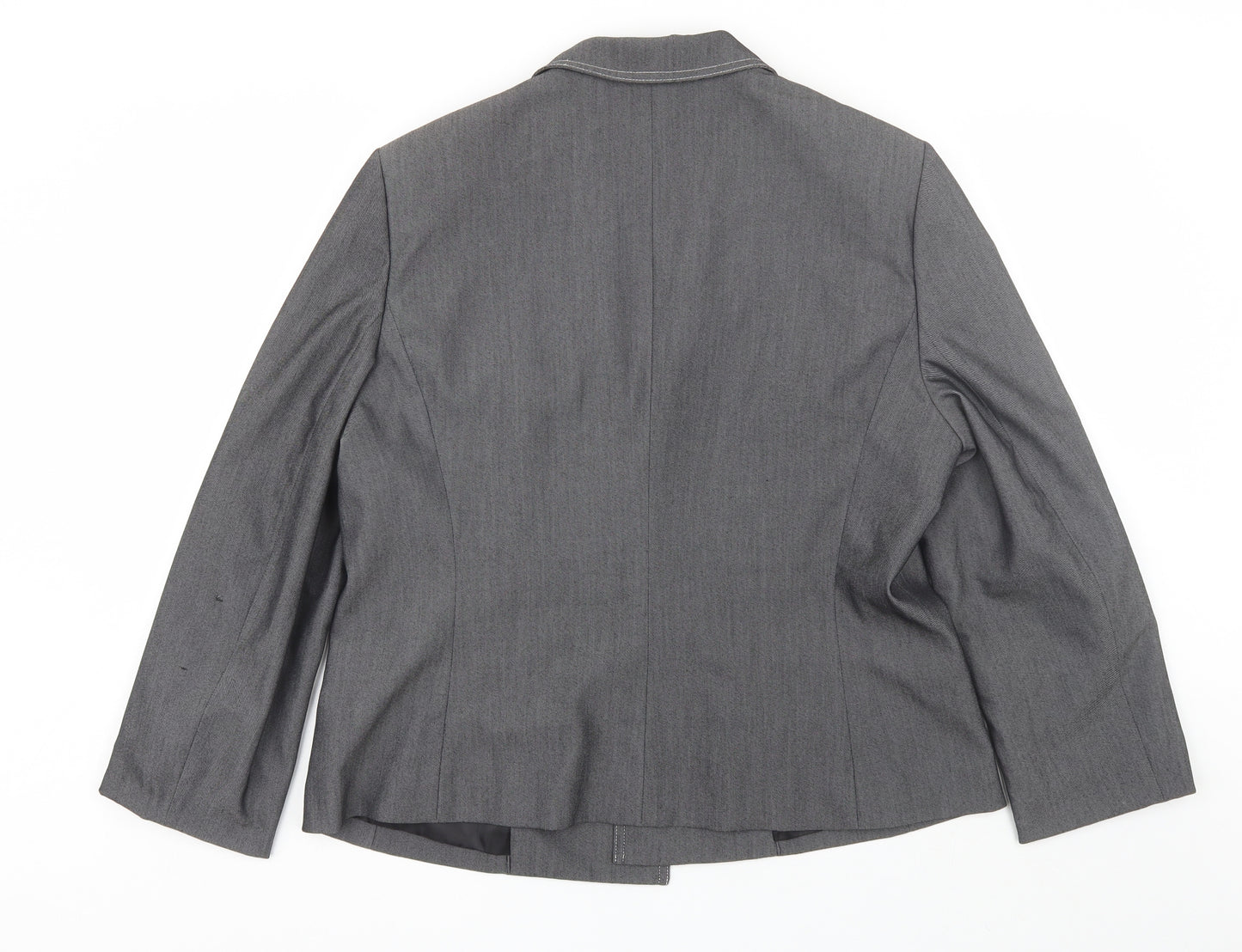 Suit Studio Womens Grey   Jacket Blazer Size 18