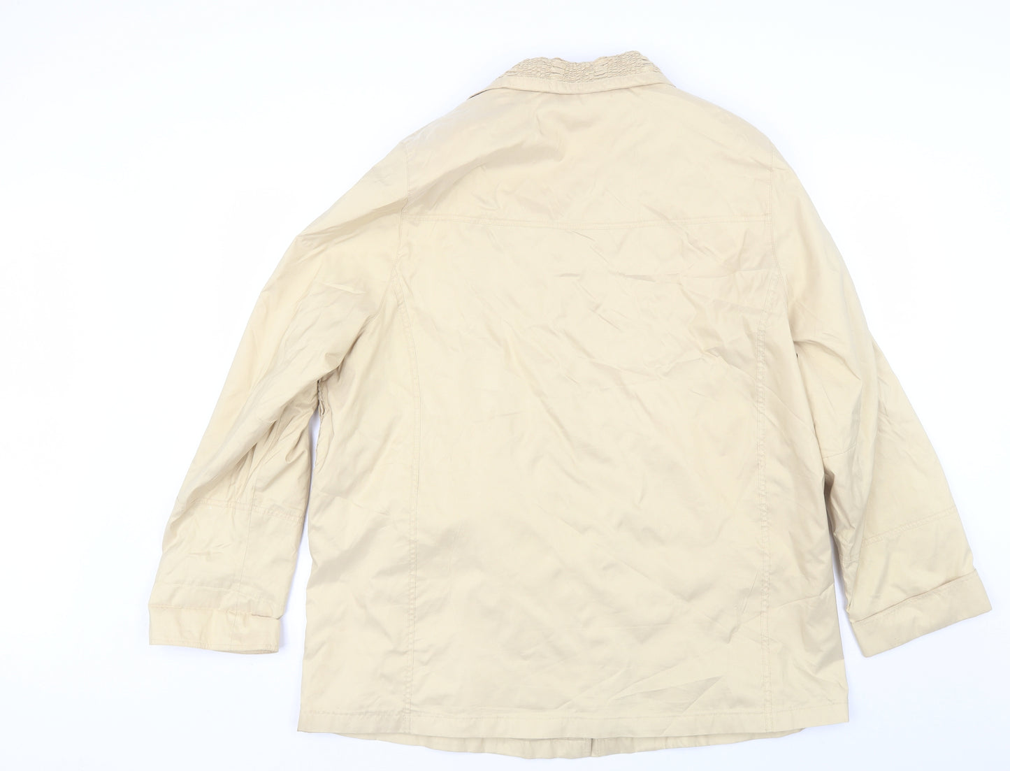 KM Design Womens Gold   Windbreaker Jacket Size 18