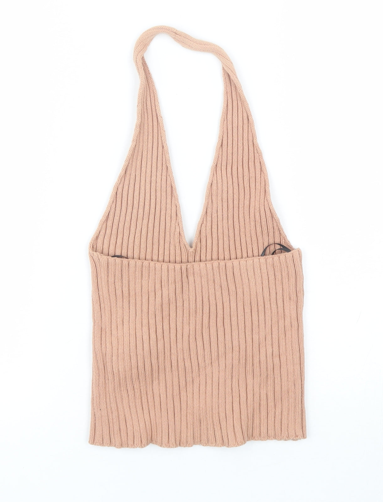 FOREVER 21 Womens Pink  Cotton Basic Tank Size L Halter