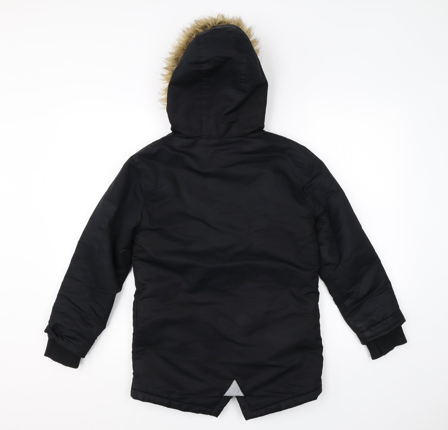 Primark Boys Black   Jacket Coat Size 9-10 Years  Zip