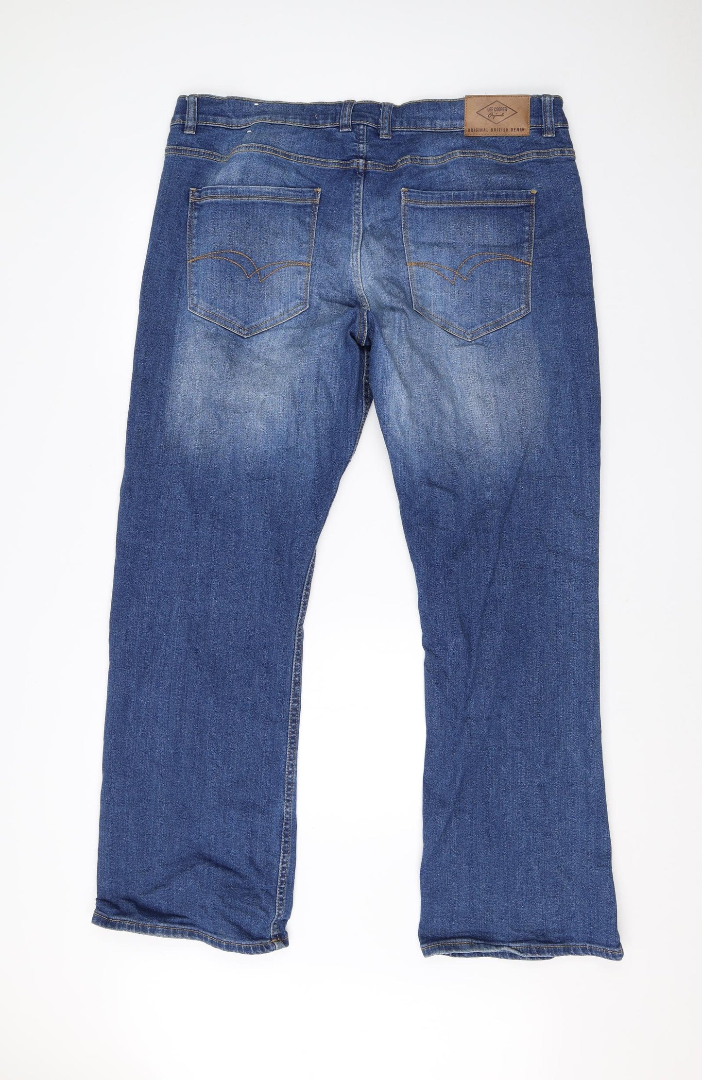 Lee Cooper Mens Blue  Cotton Bootcut Jeans Size 38 L32 in Regular