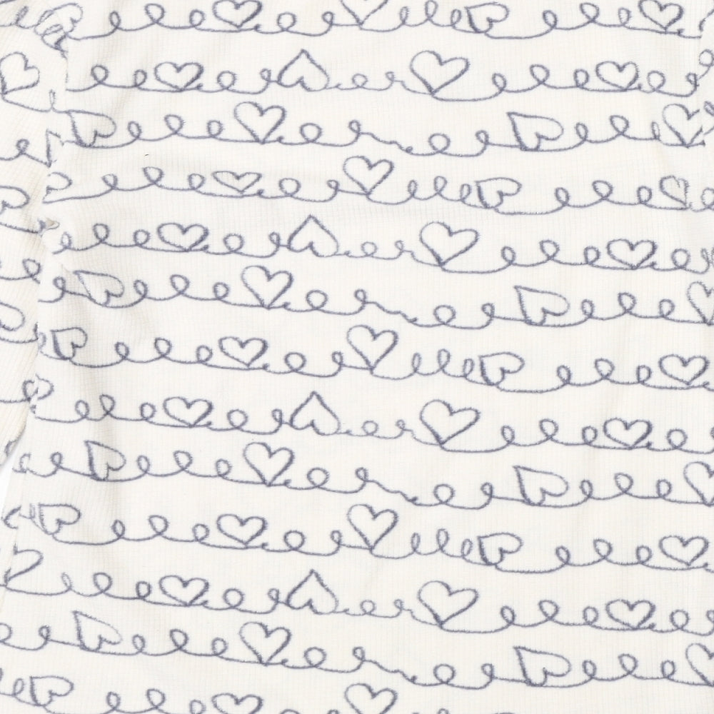 George Girls White  Polyester  Pyjama Top Size 8-9 Years