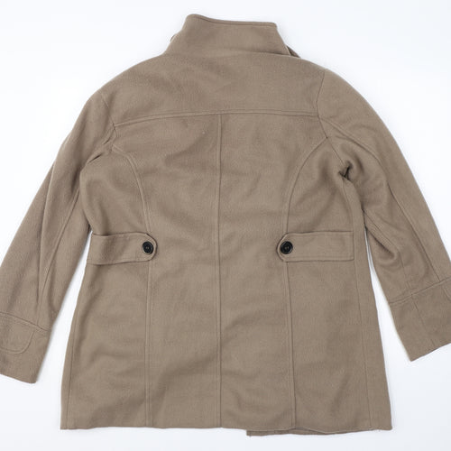 Anne De Lancay Womens Brown   Jacket Coat Size M