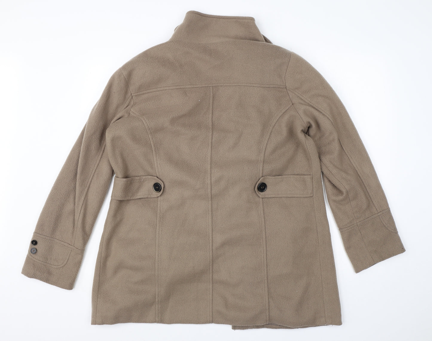 Anne De Lancay Womens Brown   Jacket Coat Size M