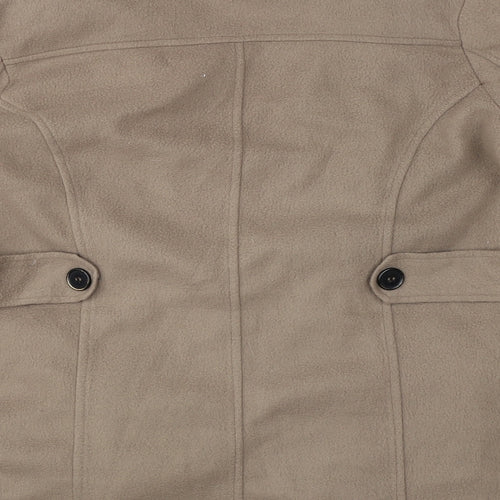 Anne De Lancay Womens Brown   Jacket Coat Size M