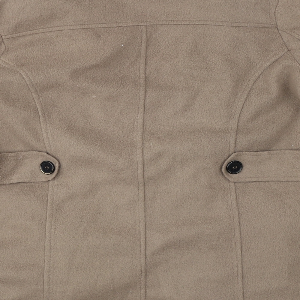 Anne De Lancay Womens Brown   Jacket Coat Size M
