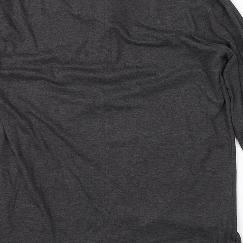 883 Police Mens Grey  Cotton  T-Shirt Size L Henley