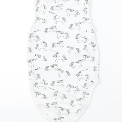 NEXT Girls White  Cotton Babygrow One-Piece Size 18-24 Months
