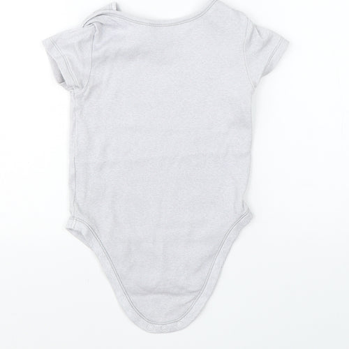 Pep & Co Girls Grey  Cotton Babygrow One-Piece Size 18-24 Months