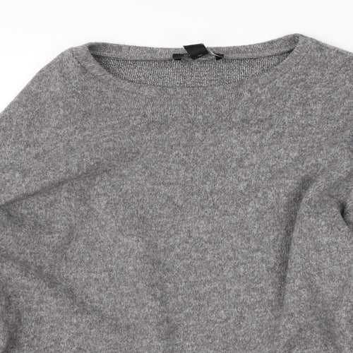 New Look Womens Grey Round Neck  Polyester Pullover Jumper Size S