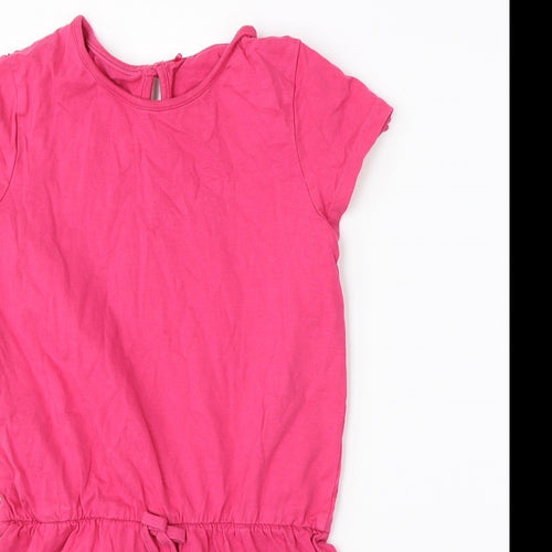 George Girls Pink  Cotton Playsuit One-Piece Size 10-11 Years
