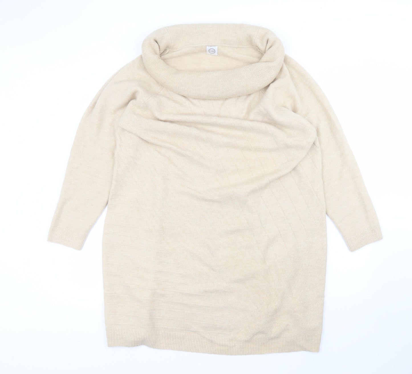 Avon Womens Brown Roll Neck  Acrylic Pullover Jumper Size 22