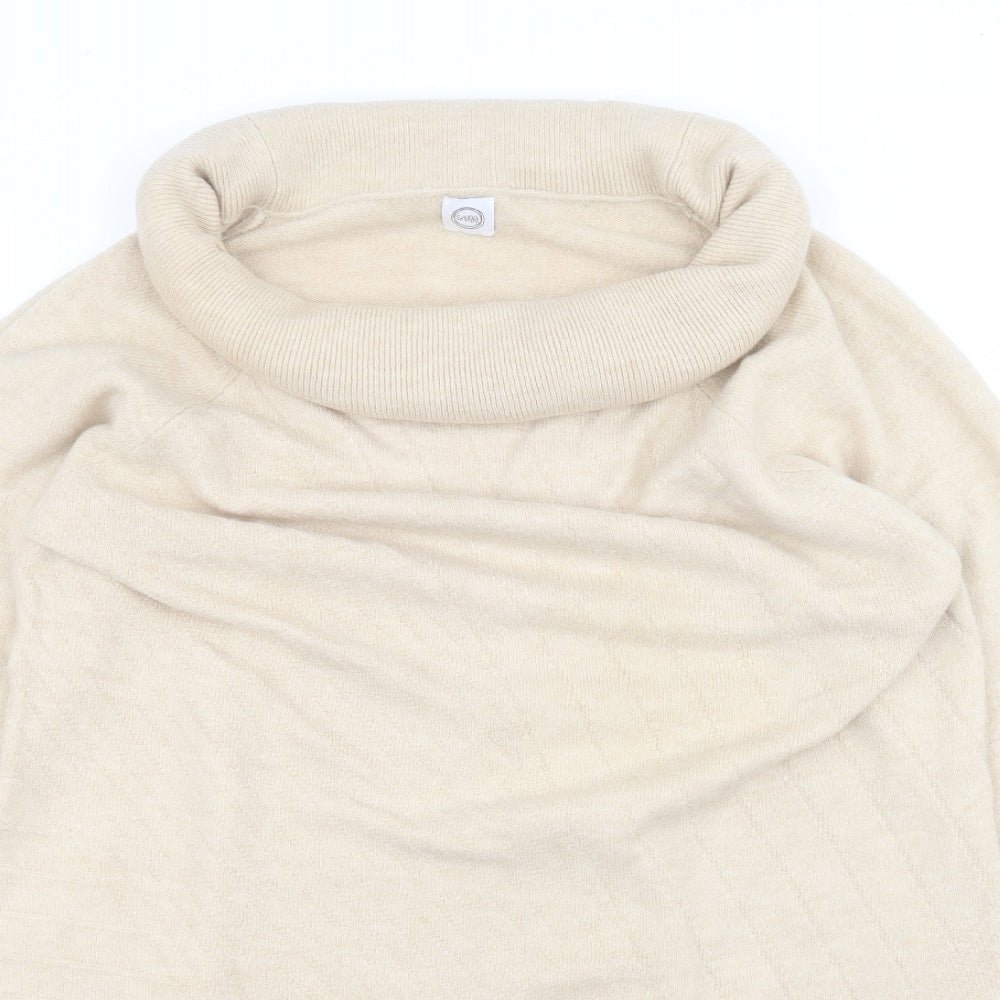 Avon Womens Brown Roll Neck  Acrylic Pullover Jumper Size 22
