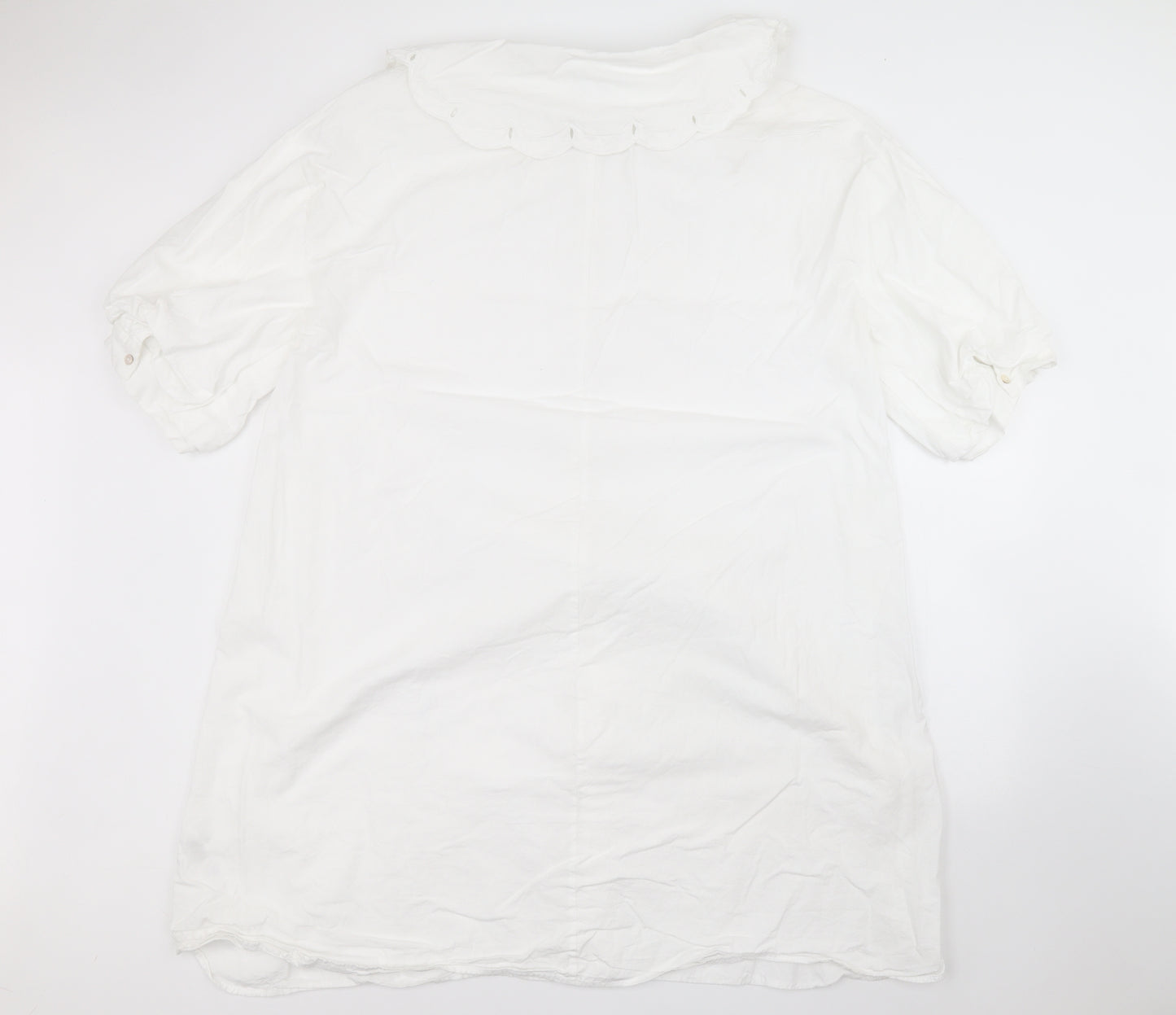 Primark Womens White  Cotton A-Line  Size 20  Collared