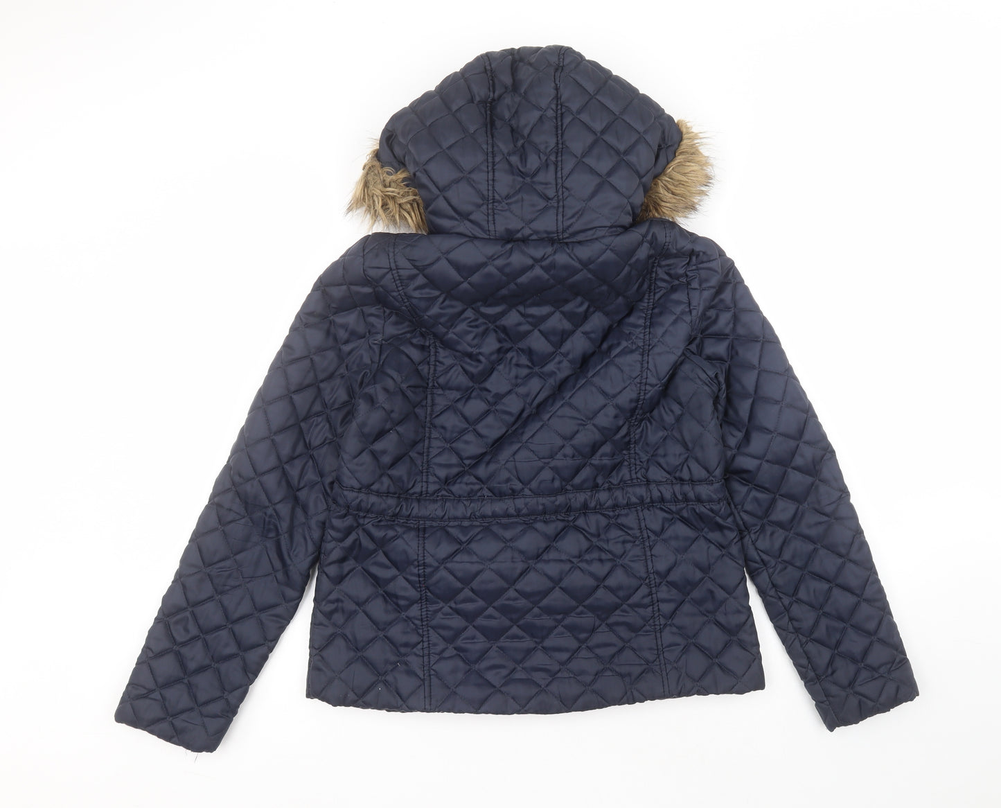 New Look Womens Blue   Parka Coat Size 12