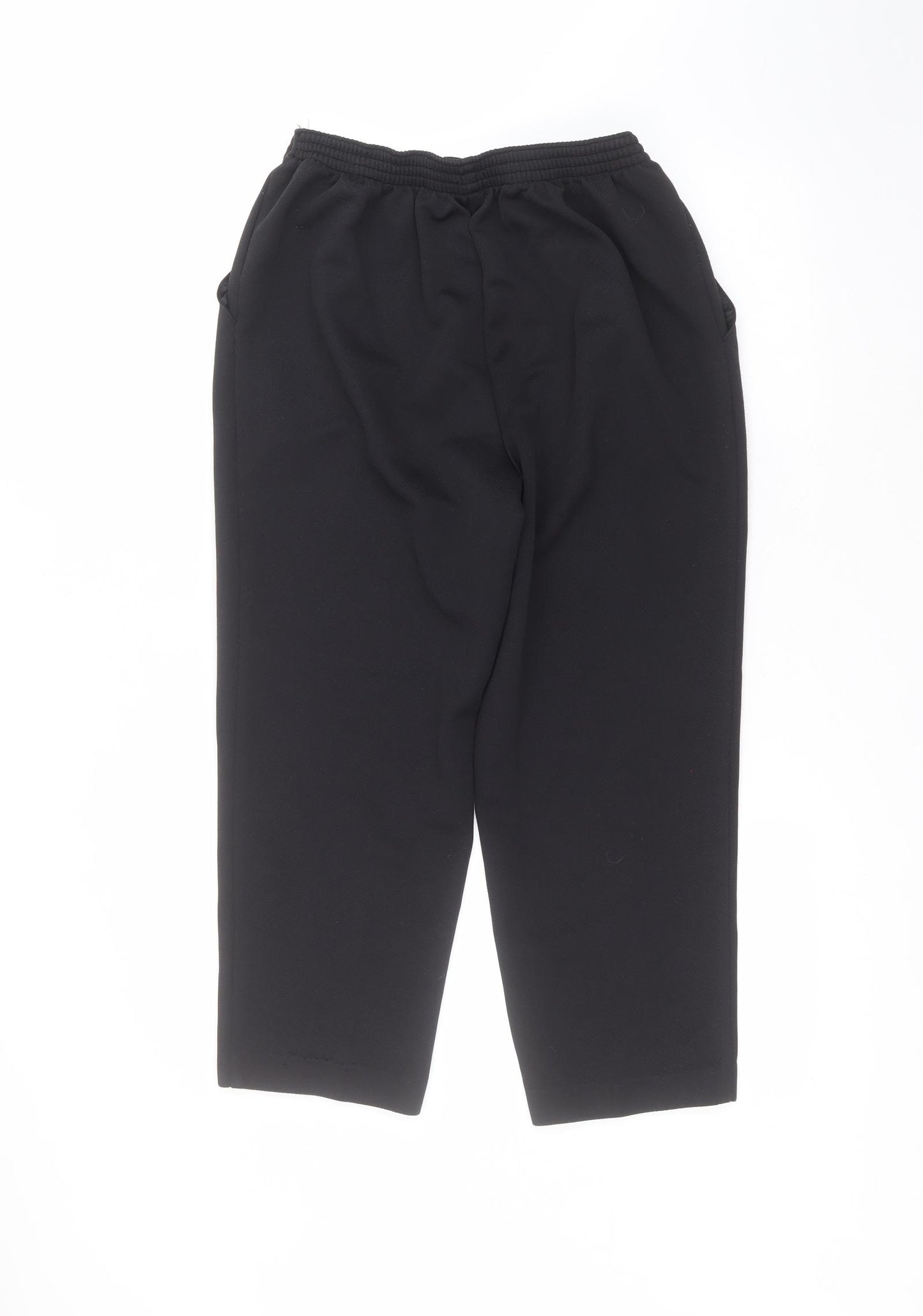 Marks and Spencer Womens Black  Polyester Trousers  Size 16 L22 in Regular