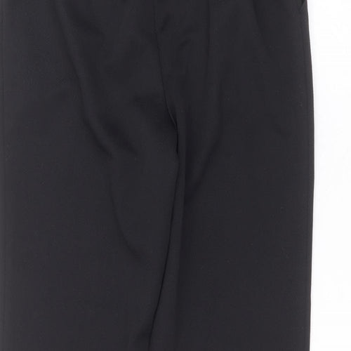 Marks and Spencer Womens Black  Polyester Trousers  Size 16 L22 in Regular