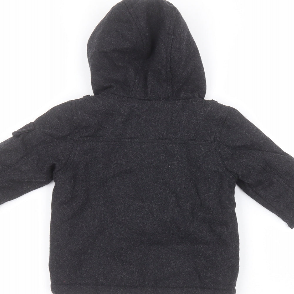 NEXT Baby Black   Parka Coat Size 6-9 Months