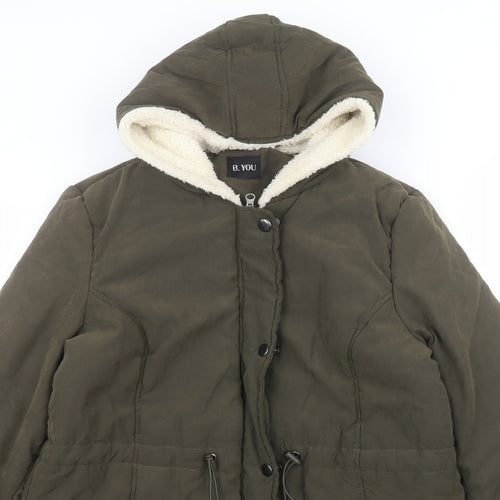 B.you Womens Green   Parka Coat Size 14