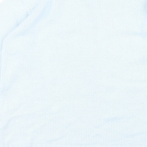 Olsen Womens Blue Round Neck  Acrylic Pullover Jumper Size 12