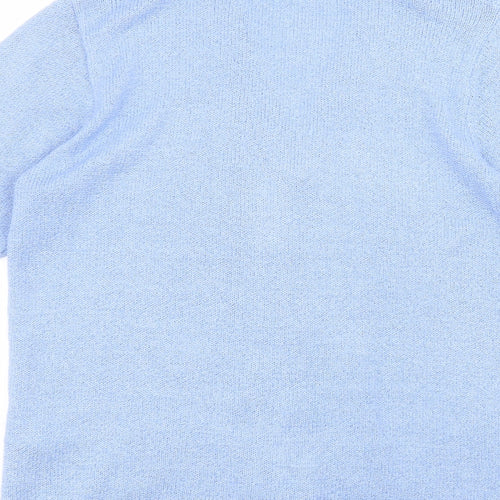 Anne smith Womens Blue V-Neck  Acrylic Cardigan Jumper Size S